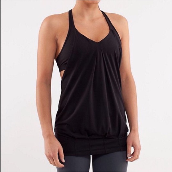 lululemon athletica Tops - Lululemon Black Practice Freely Tank Top Size 6